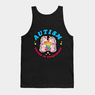 Autism awareness Unicorn Tank Top